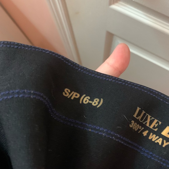 Luxe Denim 4 Way Stretch Dark Blue Denim Size 6-8 - Picture 4 of 5